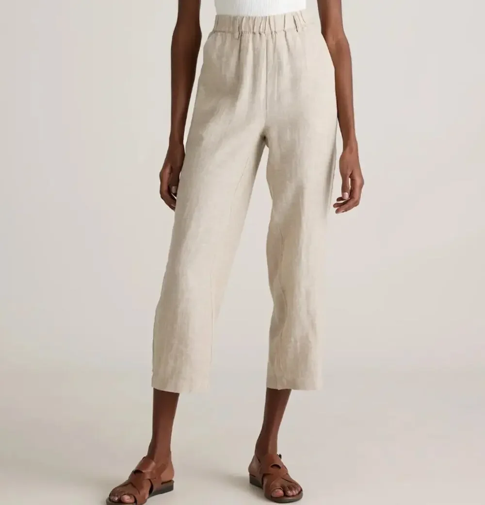 Quince 100% European Linen Pants in Flax (S)